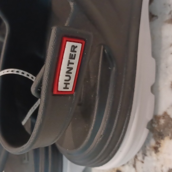 Hunter Bloom Easy Comfort Sandals Black NEW Size UK 7 US SZ 9 - Picture 2 of 13